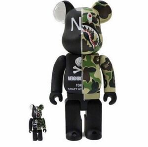 新品　A BATHING APE × NEIGHBORHOOD BE@RBRICK 100% & 400%