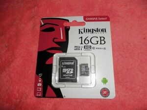 Kingston micro SDHC CARD 16GB CLASS 10 UHS-I OK WITH ADAPTER Canvas Select SDCS/16GB NO5