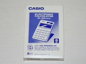 ☆新品未使用 CASIO 小型 実務電卓 SL-300ECO 税計算機能 手帳キース付き 送料185円☆