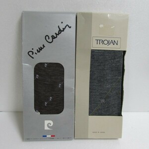 【未使用】送料無料 ピエールカルダン Pierre caldin トロージャン TROJAN レトロレア 靴下 ２足セット ビジネス メンズ 男性用 ソックス