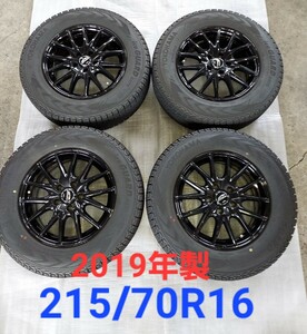 ★2019年製★215/70R16ヨコハマiceGUARD　GO75付き　SCHNEIDER MiD シュナイダー ４本セット★