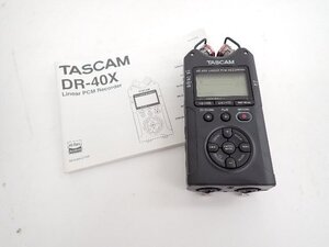 TASCAM/タスカム 4トラックデジタルオーディオレコーダー/USBオーディオインターフェース DR-40X 説明書付 ◆ 70B87-1