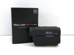 □Shot Navi ゴルフ レーザー距離測定器 Voice Laser Red Leo BK 視認性 赤色OLED採用 高速0.3秒計測 高低差 充電式 日本製□