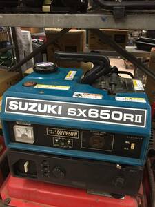 【引取限定】【ジャンク】SUZUKI スズキ 発電機 SX650RⅡ 小型発電機 60Hz用　　/ITJXC4XJRW54