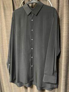 ラッドミュージシャン LAD MUSICIAN 18SS Big Standard Shirt ビッグ 長袖 スタンダード シャツ 2318-105 黒 ブラック