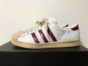 adidas 07年製 70s復刻 SUPERSTAR US10 赤 白 28 super star 671125