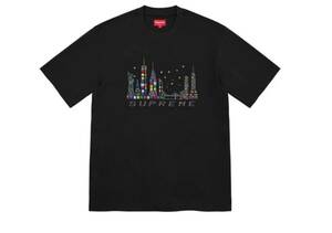 【新品未使用】 21AW 22 新品 SUPREME シュプリーム SKYLINE S/S TOP Tシャツ カットソー 半袖 BLACK ブラック 黒色 即決早い者勝ち