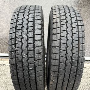 ダンロップ 165R13 6PR 深溝 中古冬タイヤ2本セット:7500円