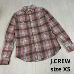 J.CREW ネルシャツ XS チェック　アメカジ　　淡い赤