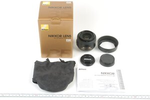 ※ 実写済動作OK Nikon ニコン 単焦点レンズ F AF-S NIKKOR 35mm f1.8 G DX 前後キャップ ソフトケース フード 説明書 箱付 c0576