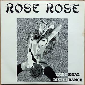 【1986年12”EP/超希少デッドストック未再生盤/ジャケット染みあり】 ROSE ROSE / Emotional Disturbance