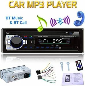 1 Din リモコン付き プレーヤー 12V ステレオ カーオーディオ 車音響 76-90MHz Bluetooth 車ラジオ