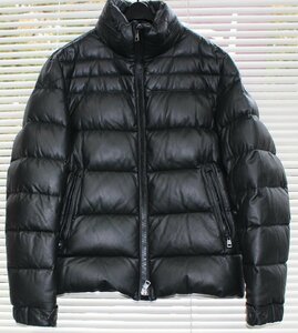 モンクレール MONCLER ラムレザー　ダウンジャケット サイズ5　中古品