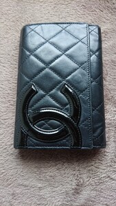 CHANEL　カンボンライン　二つ折り財布