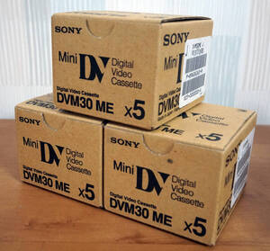 sony mini DV DVM30 ME 30分×5×3箱　デジタルビデオカメラ　ミニDV