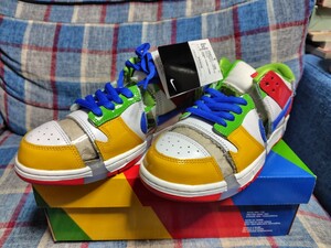 黒タグ 国内正規品 NIKE DUNK SB LOW OG QS ダンク FD8777－100 US9.5 27.5cm 黄赤黄緑青透明 SANDY ユニバーシティゴールド 新品未使用