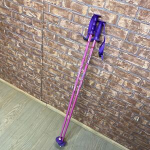 Ｎ 5335　中古品[ HART スキーストック 110cm ]　ハート スキーポール ピンク SKI スキー用品 現状品