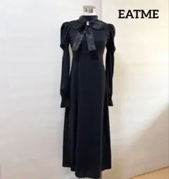 EATME★　ワンピース　ワンピース　ロング丈　リボンタイ　ロリータ　ブラック