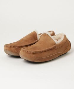 「UGG」 モカシンシューズ 26cm オレンジ メンズ