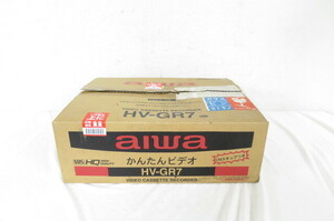 希少 未使用品 aiwa アイワ VHS ビデオ カセット プレーヤー HV-GR7 かんたんビデオ 4811131041