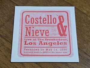 (CD) Costello & Nieve●コステロ & ナイーヴ / Live At The Troubadour, Los Angeles