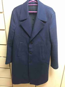 国内正規 18AW Neil Barrett ニールバレット チェスターコート 46 紺 PBCM188Z F006