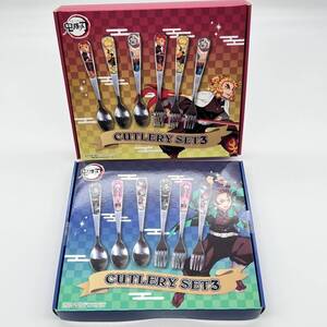 鬼滅の刃 CUTLERY SET3 カトラリーセット スプー ンフォーク 炭治郎 竈門禰豆子 煉獄杏寿郎 魘夢 猗 窩座我妻善逸 グッズ 即決 ⑤