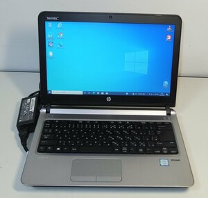 HP 13.3インチ ノートPC ProBoo430 G3 i7-6500U 2.5GHz 8GB SSD256GB+HDD320GB Win10