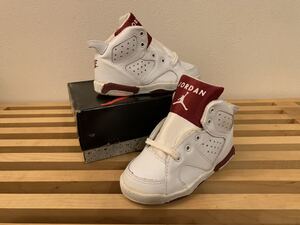 新品未使用　1991年製 NIKE BABY JORDAN 6 マルーン　13.5cm ナイキ　ベビージョーダン　オリジナル　ヴィンテージ　デッドストック 当時物