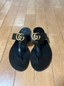 GUCCIグッチマーモントトングサンダル　38