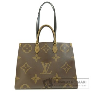 LOUIS VUITTON ルイヴィトン M44576 オンザゴーGM ジャイアントモノグラム トートバッグ モノグラムリバース レディース 中古