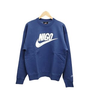 WC900C12 NIKE × NIGO ナイキ ニゴー NRG CREW FLC クルーネック スウェット トレーナー Mサイズ ネイビー FV5941-492 フリース /26