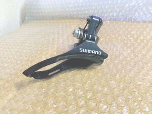 未使用 SHIMANO フロントディレイラー ブラック　シマノ