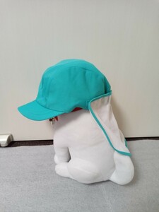 子供カラー帽子 メッシュ素材 エメラルドグリン　53cm