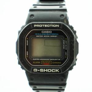 カシオジーショック CASIO G-SHOCK ジャンク品 腕時計 ウォッチ タフソーラー デジタル ロゴ 黒 ブラック DW-5600E-1V