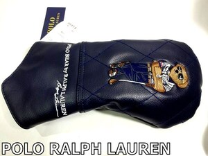 X4L043◆新品未使用◆ ポロ ラルフローレン POLO RALPH LAUREN Polo GOLF ベア ゴルフ ドライバー ヘッド カバー ネイビー