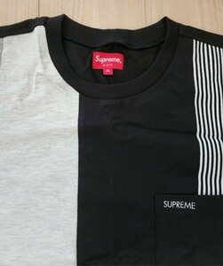 20SS supreme パッチワークポケット Tシャツ Patchwork Pocket Tee 黒 白 グレー シュプリーム