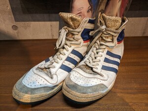 オリジナル！ 80s ADIDAS アディダス TOPTEN トップテン モロッコ製 US-11.5 29.5cm バッシュ VINTAGE ビンテージ！