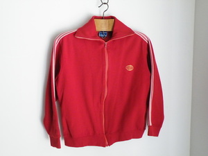 アディダス地球儀ジャージワールドマーク rouge 赤（フランス製） 2nd ヴィンテージ ビンテージventex adidas 青タグ 1970s made in france