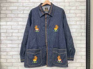 Needles NEPENTHES P&M Emb Jacket ニードルス ネペンテス デニムジャケット アウター ジャケット ブルー ネイビー メンズ M ストリート