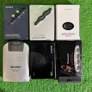 SONY WALKMAN ウォークマンWM-109 WM-EX600 WM-EX922 WM-EX677 WM-507 パナソニック　RQ-S75 ６個まとめ