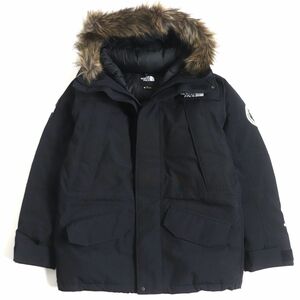 極美品▼ザ・ノースフェイス ND92032 PERTEX GORE-TEX フード・ファー付 アニタ―クティカパーカー ダウンジャケット 黒 XL メンズ 正規品