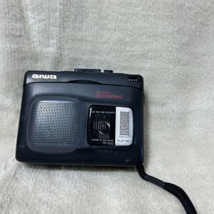 C1475 aiwa アイワ ポータブル カセットレコーダー MODELNo.TP-510 通電あり 動作確認無し