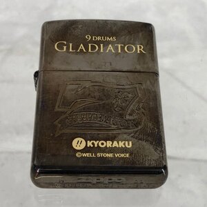 Zippo ジッポ 2001年製 ケース無し GACKT出演 GLADIATOR 9DRUMS グラディエーター KYORAKU 限定品 オイルライター MU632024061319