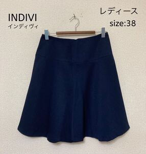 INDIVI インディヴィ スカート ネイビー 38