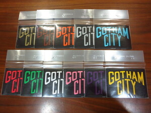 NUMBER (N)INE ナンバーナイン (S02-NA022B) 2002年 当時物 GOTHAM CITY ゴッサムシティ ステッカー 11色 セット 新品 未使用品 黒ベース