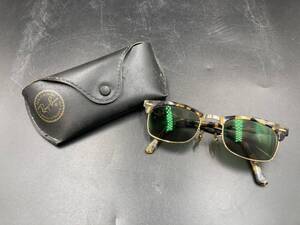 Ray・Ban　レイバン　100％　UV　サングラス　中古　現状品　ケース付　服飾小物　べっこう風　サンカット　眼鏡　お洒落　＊A1997＊