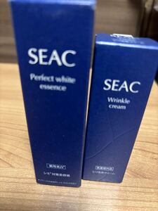 新品未使用未開封　2本セット　シークSEAC 薬用美白美容液シミ対策美容液　薬用リンクルクリーム改善クリーム　即決あり