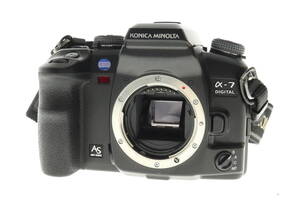 VMPD6-1216-3 KONICA MINOLTA コニカ ミノルタ デジタル一眼カメラ DG-7D α-7 一眼レフカメラ ボディ 付属品付き 通電確認済み ジャンク