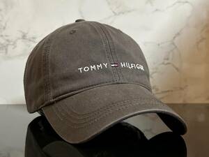 【未使用品】581KF 上品★TOMMY HILFIGERトミー・ヒルフィガ－ チノキャップ CAP 上品で高級感のあるグレーのコットン素材《FREEサイズ》